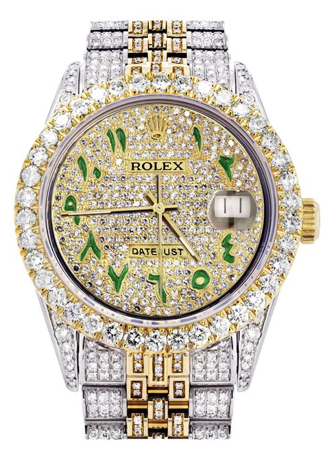 rolex datejust 36 iced out